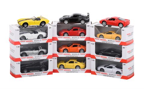 12cm 1:32 Pull Back Die Cast Cars 3000