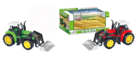 25cm Boxed Tractor & Attachment 2 Astd