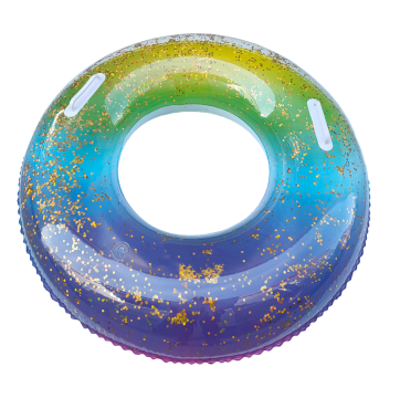 36"/ 90cm Glitter Rainbow Turbo Tube w/Handles