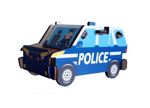 3D Wooden Police Puzzle 10 x 300 x 210mm
