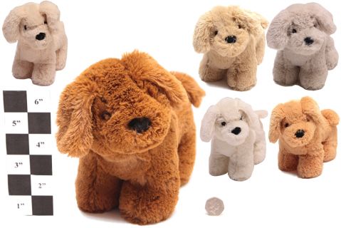 6 Astd 24cm  Plush Dog