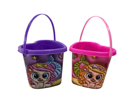 7" 3 Asst Mermaid Bucket