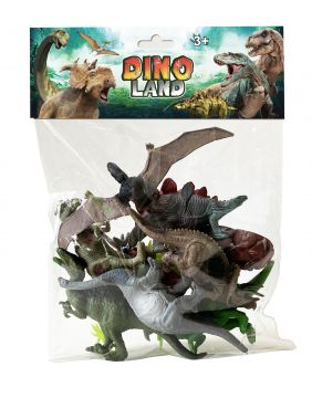 Bag 6 Dinosaurs with Trees