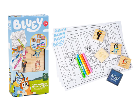 Bluey Wooden Stamps Activity Set