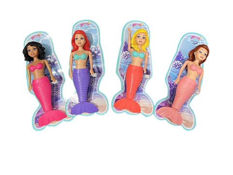 Deluxe Pull String Mermaid 17.5cm ASSTD