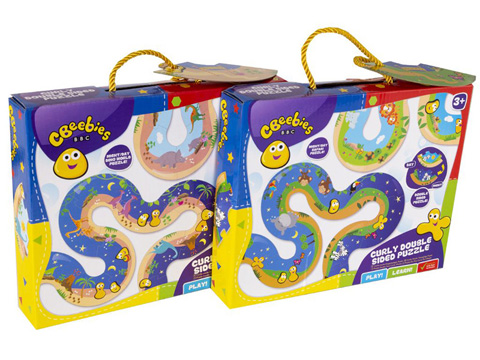 CBEEBIES Curly Puzzle 2 Asst 45 x 250 x 200mm