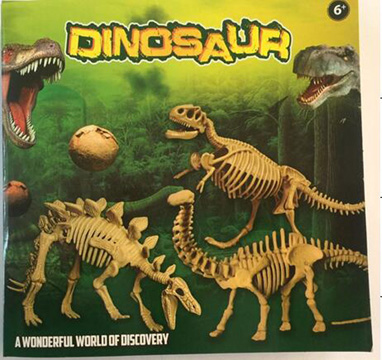 Dino Land Excavation 3 Astd 250 x 250 x 45mm