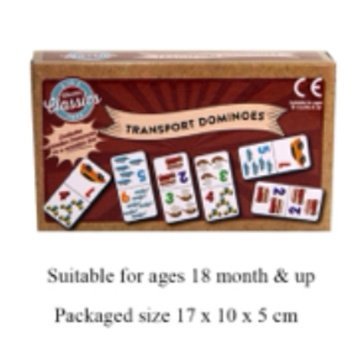 Wooden Transport Dominoes 18+ months