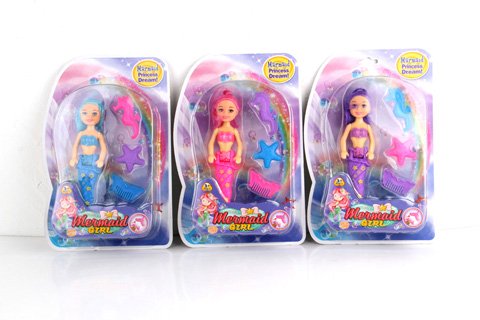 7” Mermaid Doll / double blister card