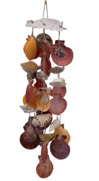 Iris Scallops 6 drop Sea Shell Mobile