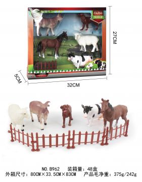 Large 10cm Farm Animals In Display Box