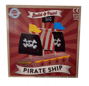 MYO Wooden Pirate Ship 50 x 200 x 200mm