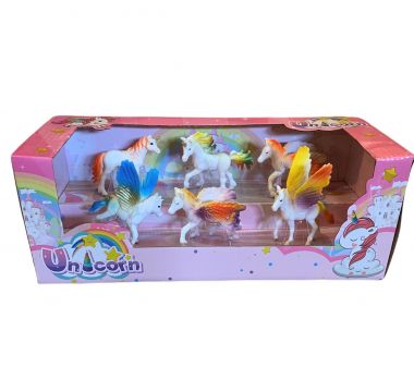 Mythical Unicorns Set in Box 6pcs 330 x 160 x 130mm