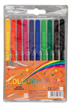 Pack Of 10 Fibre Pens