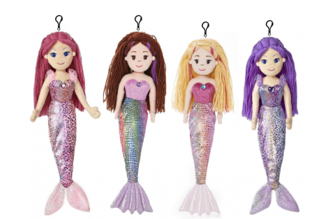 Plush Mermaid Bag Clip