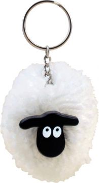 Sheep Pom Pom Keyring K150