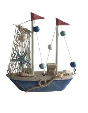 14cm Driftwood Sailing Boat