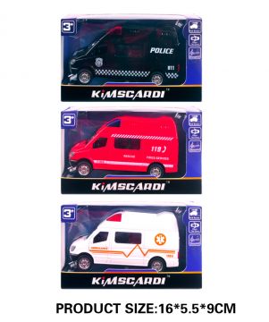 16cm Boxed Emergency Vehicles