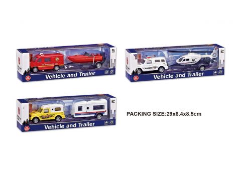 19cm Boxed Die-Cast Vehicle & Retro Tourer