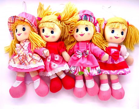 30cm/12" Medium Rag Doll - 4 Astd.