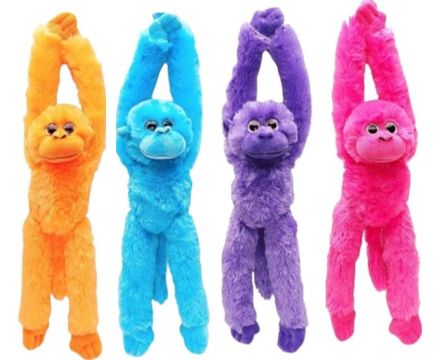 30cm Neon Plush Monkey