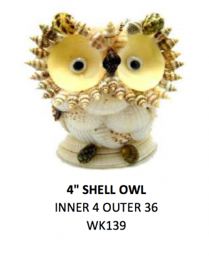 4" Shell Owl