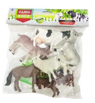 6 Pcs Bagged Large Farm Animals FM004