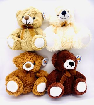 24cm/9.5" Plush Bear 4 Astd