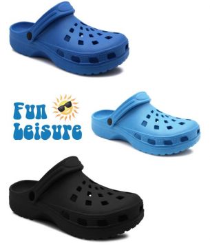 Crocs Adult Size 8 (EU42) - Size 11 (EU45) Dark Blue, Light Blue & Black
