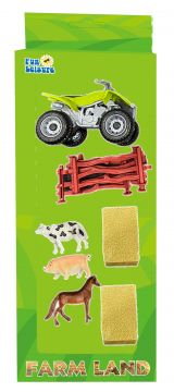 Die-Cast 22cm Farmers Quad Set & Animals