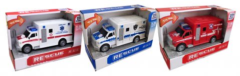 Friction Emergency Vehicles With Light & Sound 1:20 Scale