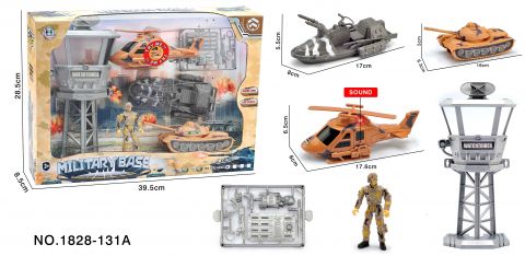 Helicopter Tower Military Set