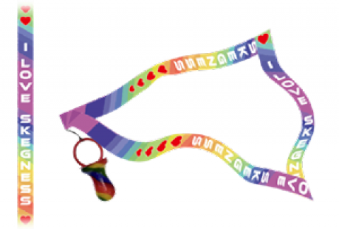 I Love Skegness Lanyard