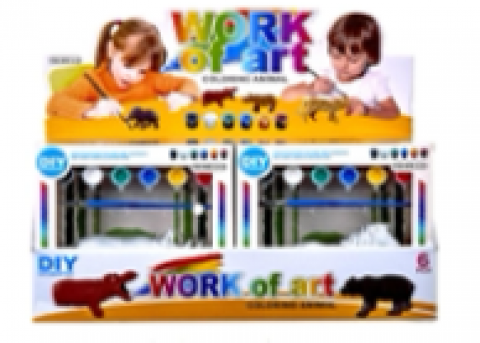 PYO Work of Art Colouring Animals 6 Astd