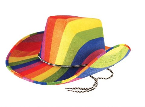 Rainbow Cowboy Hat