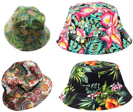 Vibrant Coloured Festival Hats