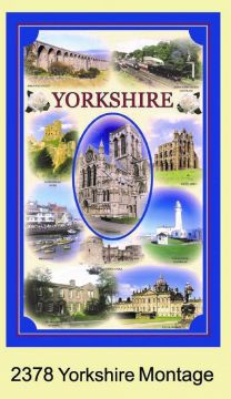 Yorkshire Montage Tea Towel
