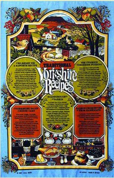 Yorkshire Recipe Tea Towel