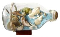 12cm Sand/ Shells in Bottle (8 Astd)