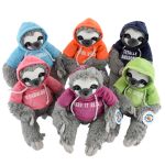 25cm Hooded Sloth 6 Astd