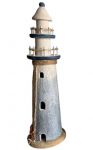 33cm Rustic Driftwood Sandblasted Ligthhouse