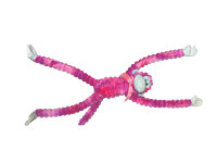 4 ASSTD 25cm Neon Ribbed Monkey