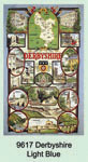 Derbyshire Light Blue Tea Towel