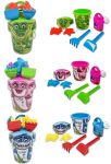 10" 6 Piece Sealife Bucket Set 3 ASTD