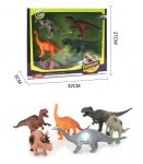 16cm Dinosaurs In Window 6 Pieces