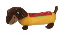 25cm Plush Sausage Dog 2 ASST