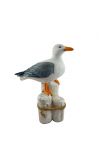 33cm Giant Driftwood Seagull on Stump