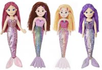 4 ASSTD Giant 80cm Plush Mermaid