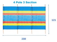 4 Pole Windbreak