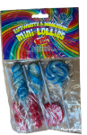 6 Pack Mini Lollys Strawberry & Bubblegum